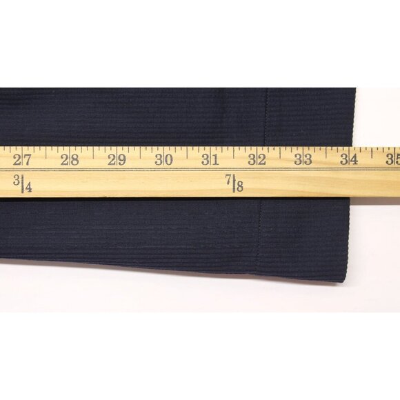 Theory Andrizza Twisted Back Navy Soft Stretch Seersucker Sheath Dress Sz 0 NEW - Picture 6 of 11